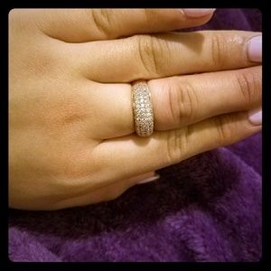 Rose Gold Cz Pave Ring